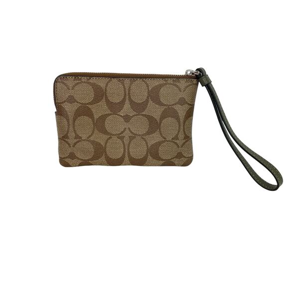 Coach | Women's Tan and Brown Monogram Wristlet - Picture 2 of 6